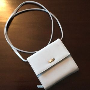 NWOT Silver Crossbody Wallet